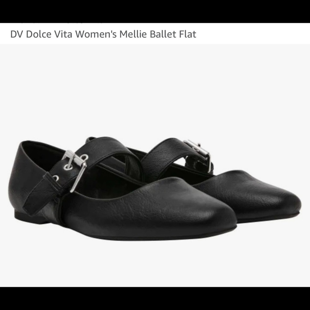 Dolce Vita black vegan leather flats Mary Jane’s size 9.5 women’s